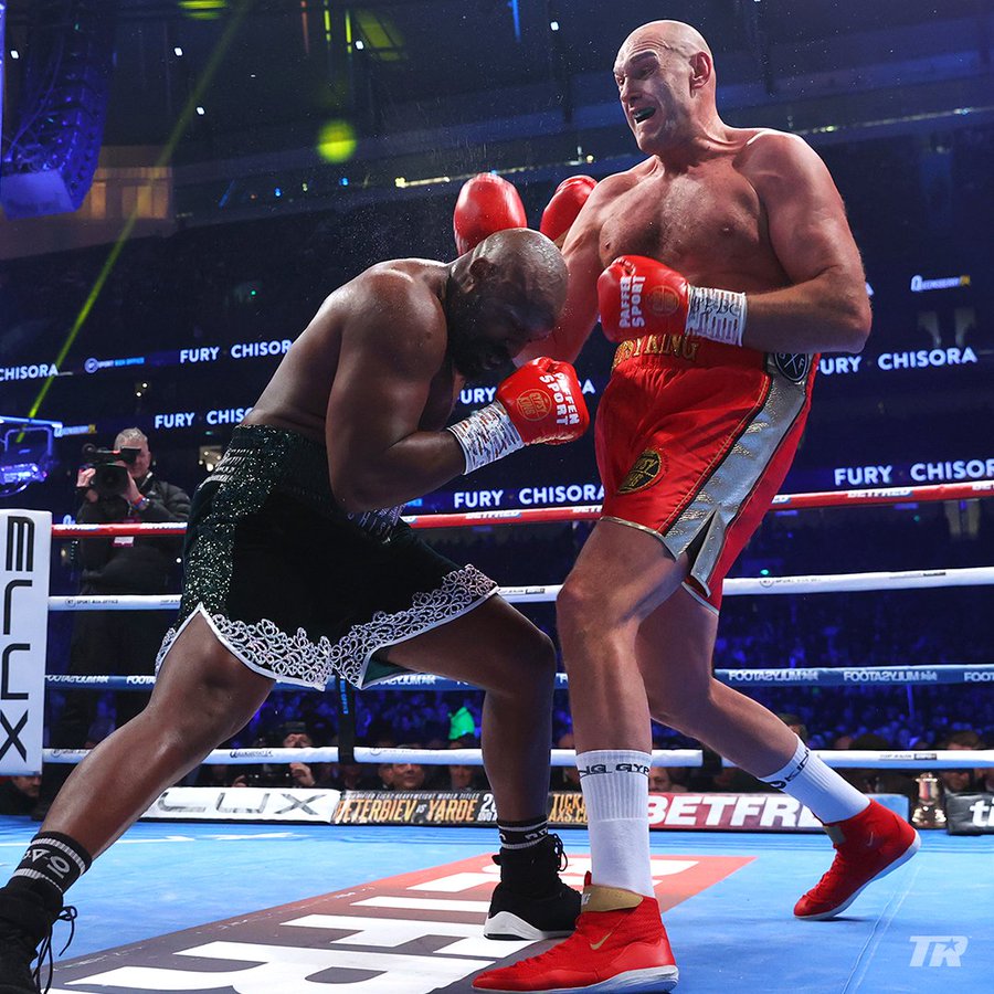 Tyson Fury Stops Derek Chisora In Tenth, Lashes Out At Oleksandr Usyk To His Face Afterward