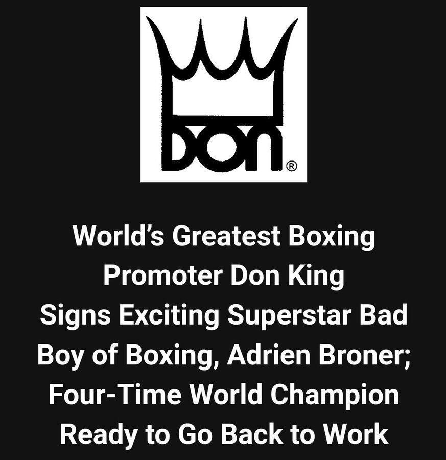 Adrien Broner Teams Up With Don King