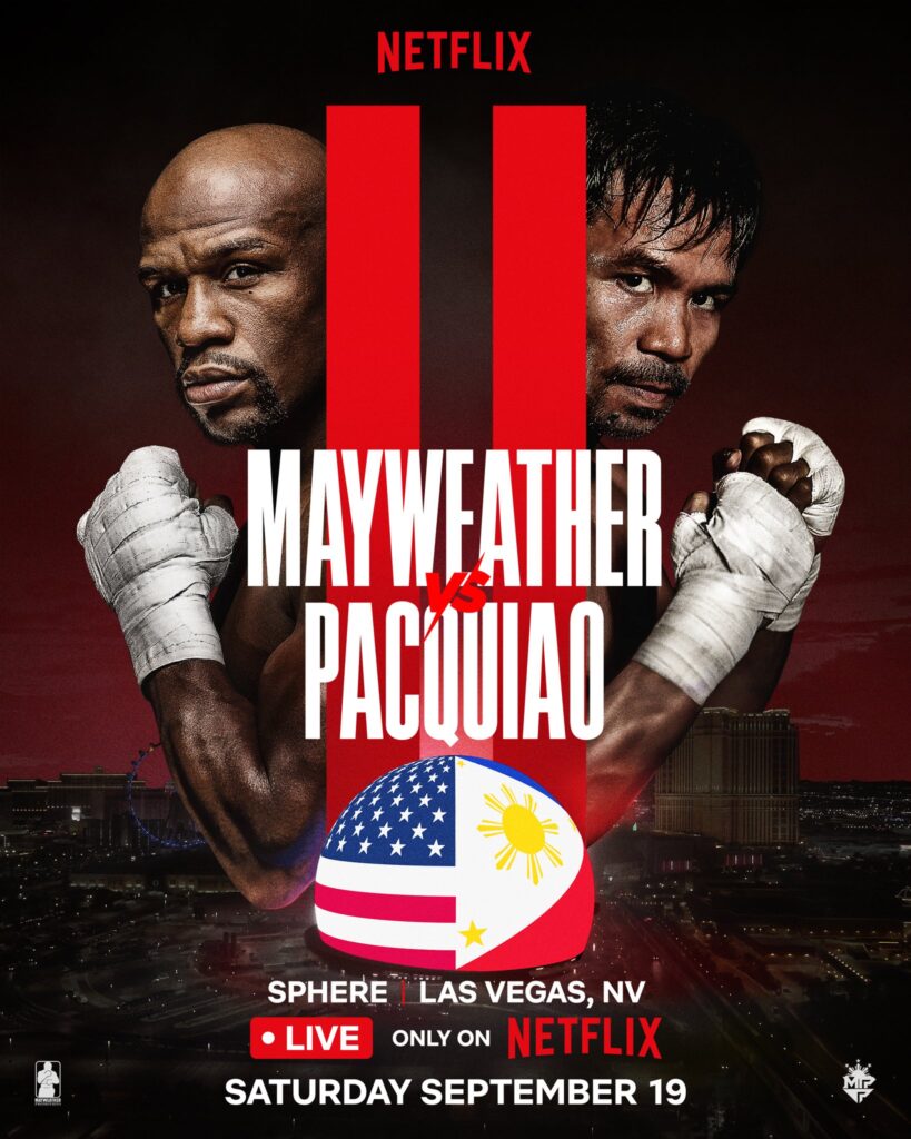It’s Official: Mayweather vs. Pacquiao 2 Set for September 19 at Las Vegas Sphere on Netflix