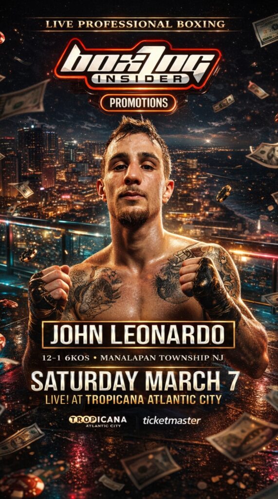 John Leonardo Prepares for March 7th Bout