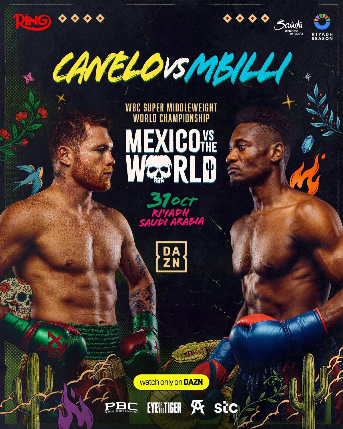 Canelo vs. Mbilli Confirmed for October 31 at The Venue in Riyadh